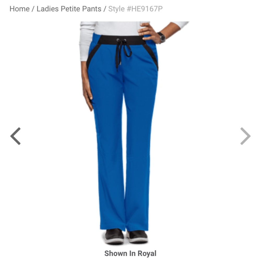 Healing Hands Royal blue scrub cargo pants
